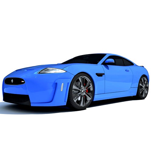 Blue Luxury Car