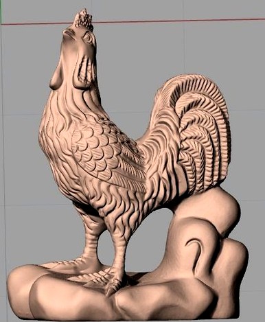 Animal Sculpture Model Zodiac Rooster A145