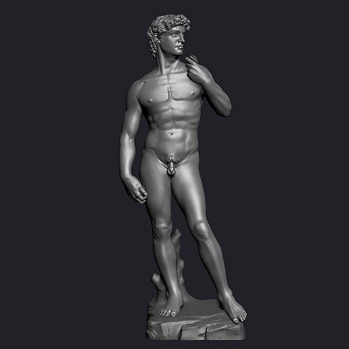 David Statue by Michelangelo Zbrush 3D Model