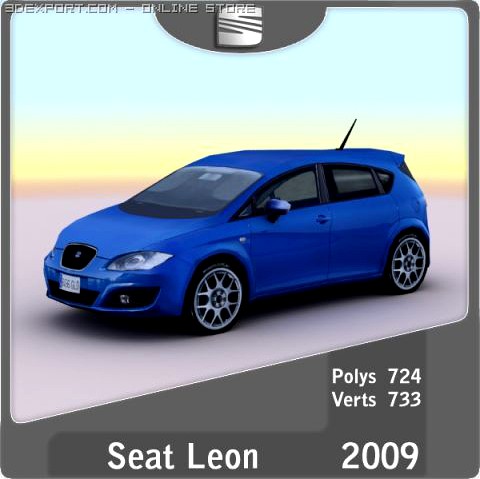 2009 Seat Leon 3D Model