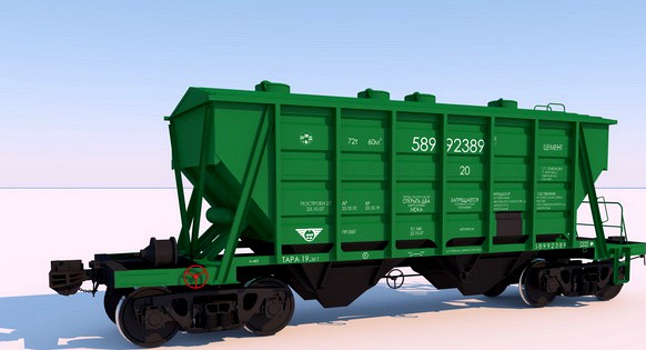 High poly 3D Model of RailWay hopper 3D Model