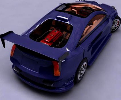 Vector Concept Car 3D Model