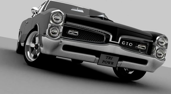 Pontiac GTO 1967 3D Model