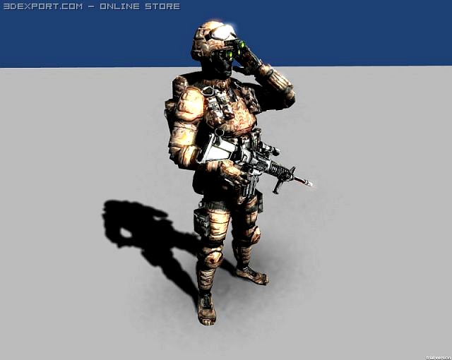 Assault marine 3D Model