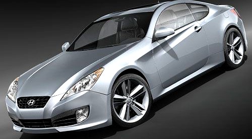 Hyundai Genesis Coupe 2009 3D Model