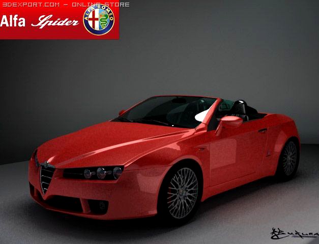 Download free Alfa Romeo Spider 2006 3D Model