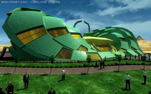 Fayoum Library 3D Model