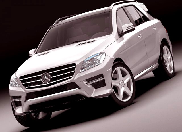 Mercedes M class AMG package 3D Model