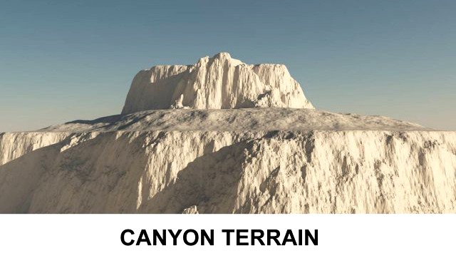 3d Terrain Canyon 3D Model