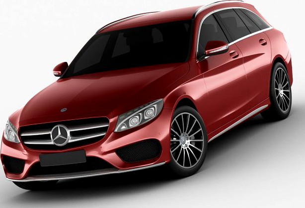 Mercedes C Class estate 2014 AMG package 3D Model