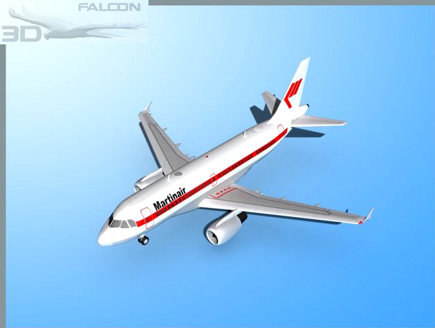 Falcon3D  A319 Martinair 3D Model