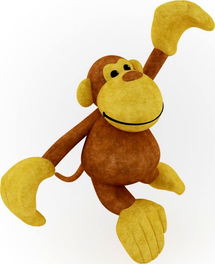 Monkey Toy 3D Model