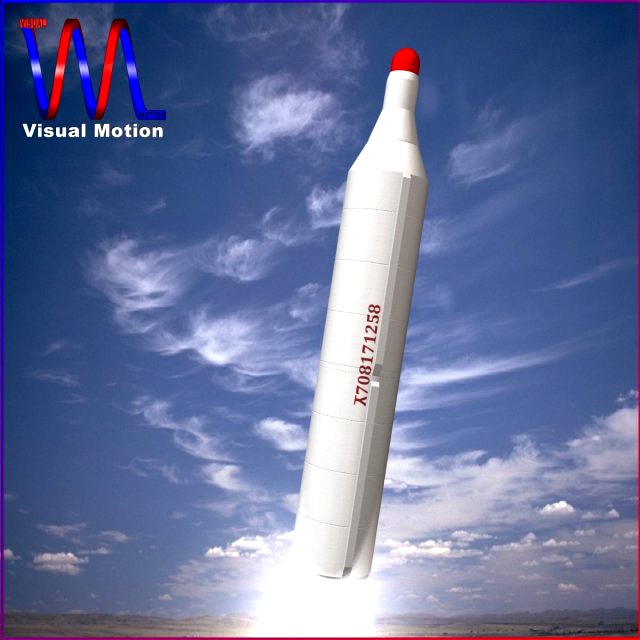 DPRK BM25 Musudan 2 Stage Missile 3D Model