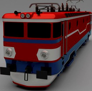 Electric Locomotive 3D Model