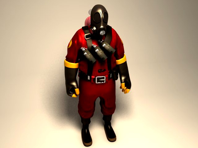 Team Fortress Pyro 2 (VRay)