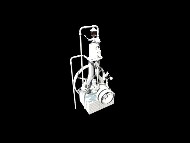 Copy of vertical steam engine