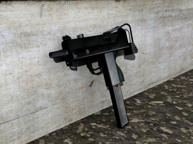 Uzi Machine Gun 3D Model