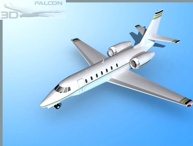 Falcon3D Citation Sovereign C680 F02 3D Model