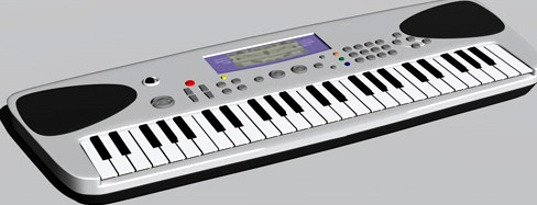 MIDI Keyboard 3D Model