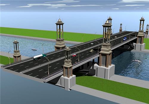 Heritage Bridge 3D Model