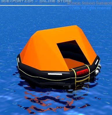 Rescue liferaft 3D Model