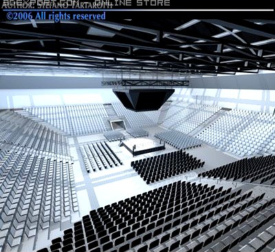 Boxing arena 3D Model