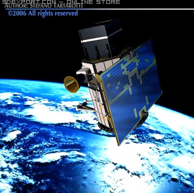 Scientific research satellite 3D Model