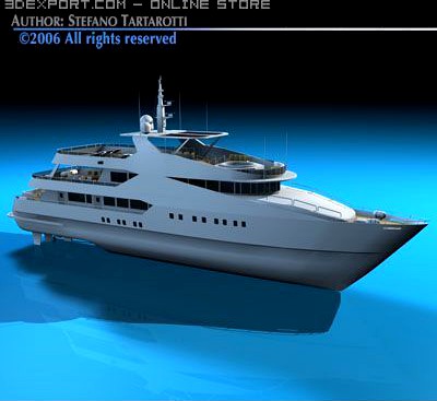 Yacht 3D Model