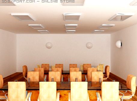 Conference Table 3D Model