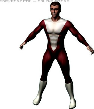 Superhero 3D Model