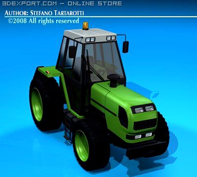 Farm tractor 3D Model