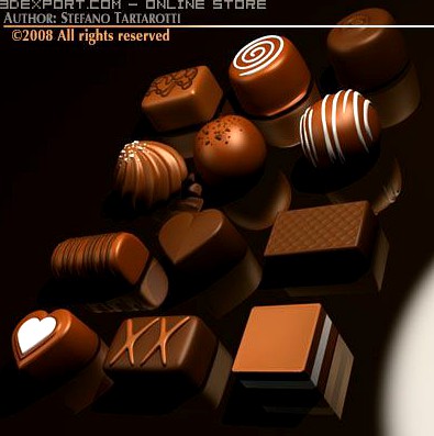 Chocolates_2 3D Model