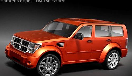 Dodge Nitro mid poly 3D Model