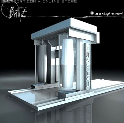 Car Wash 3D Model