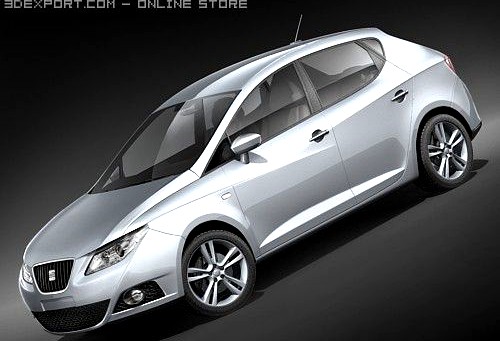 Seat Ibiza 2009 3D Model