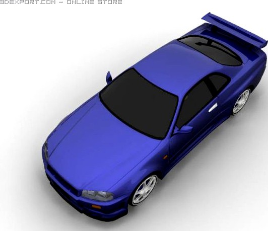 skyline r34 gtr 3D Model