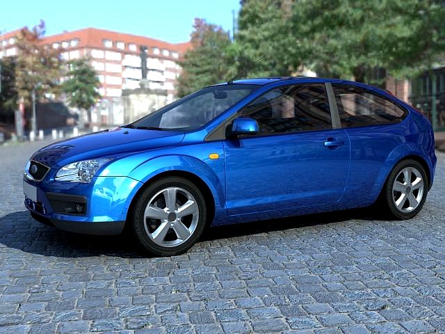 Ford focus II 3door 3D Model