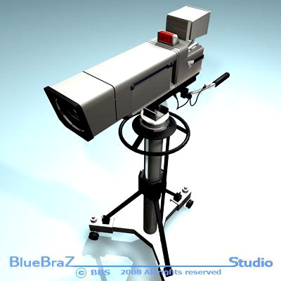Broadcast camera 3D Model