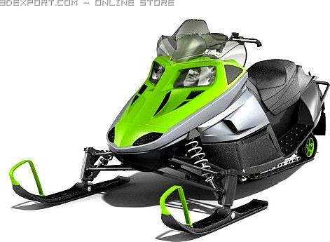 Snowmobile Arctic Cat F570 3D Model