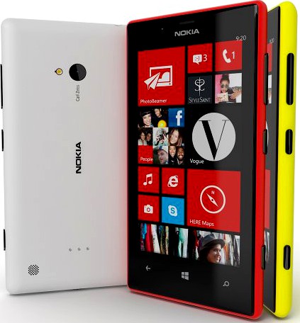 Nokia Lumia 720 3D Model