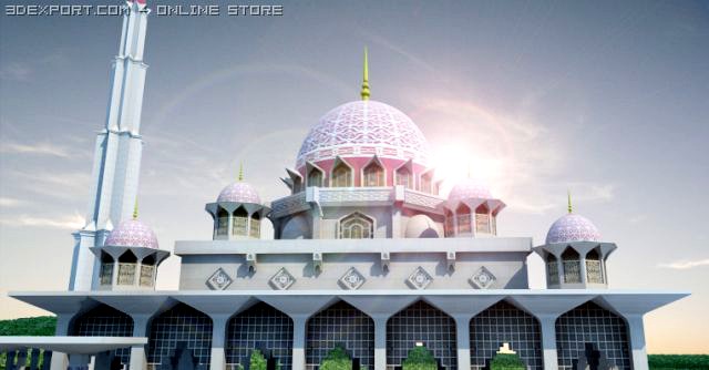 Malaysian Famous Mosque 3D Model
