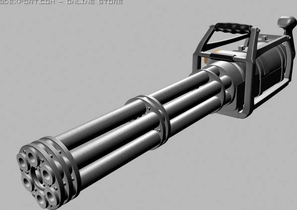 Minigun 3D Model