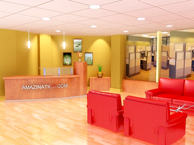 Office Reception 3D Model