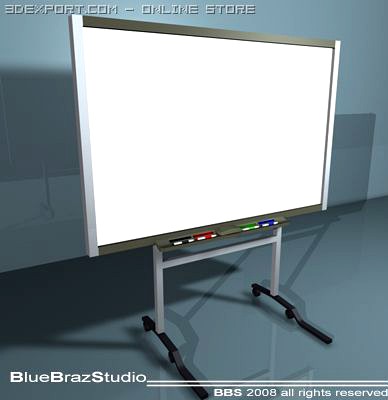 Instructional Smart whiteboard 3D Model