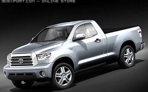 Toyota Tundra 2009 regular cab 3D Model