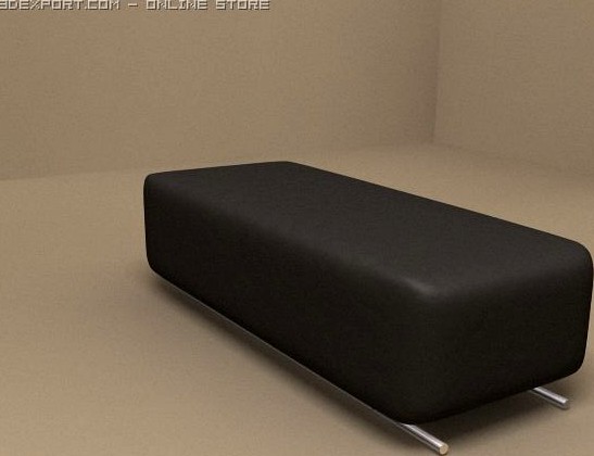 ABC padded stool 3D Model