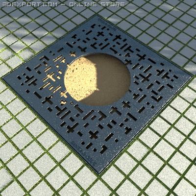 Tree Grate 02 3D Model