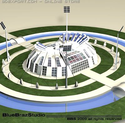 Athletic Stadium 3D Model