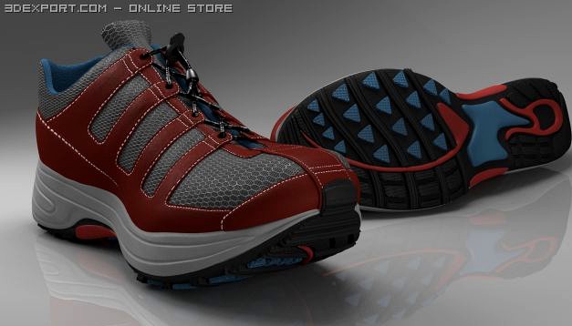 Running Shoe 3D Model