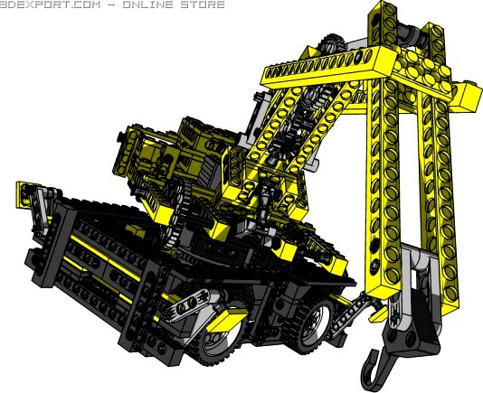 Lego Technic  Crane and Arm 3D Model